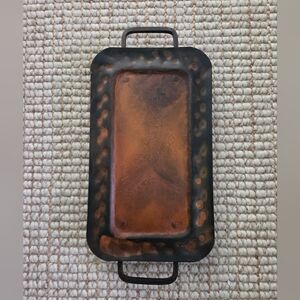 Jan Barboglio Hammered Iron Plater With Feet